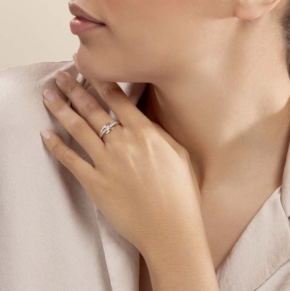 Bague Auberi Plaqué Or Jaune Oxyde De Zirconium