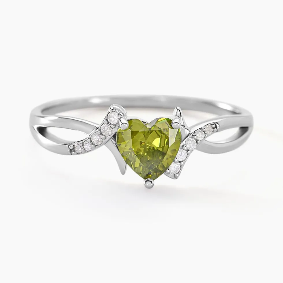 Bague Avalon Argent Blanc Oxyde De Zirconium