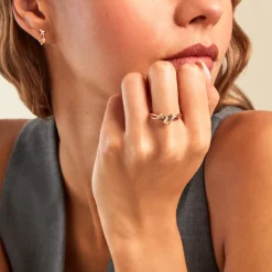 Bague Avalon Argent Rose Oxyde De Zirconium