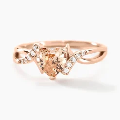 Bague Avalon Argent Rose Oxyde De Zirconium