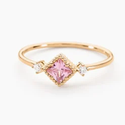 Bague Azel Plaqué Or Jaune Oxyde De Zirconium