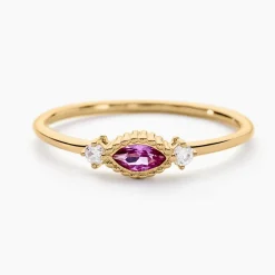 Bague Azel Plaqué Or Jaune Oxyde De Zirconium