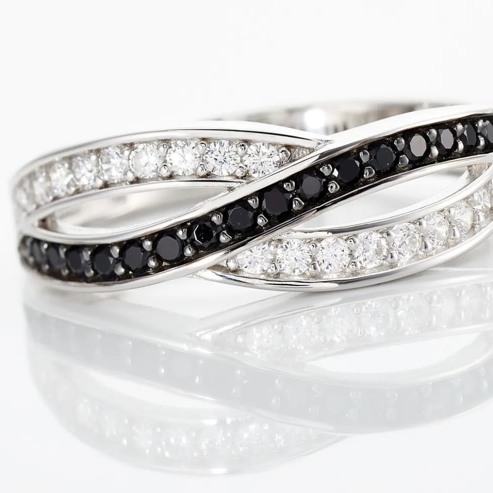Bague Bethany Argent Blanc Oxyde De Zirconium