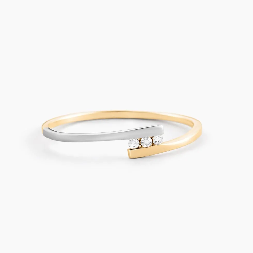 Bague Brooke Or Bicolore Diamant
