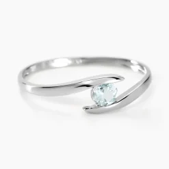 Bague Camilia Or Blanc Topaze