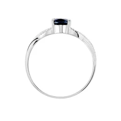Bague Candice Or Blanc Saphir