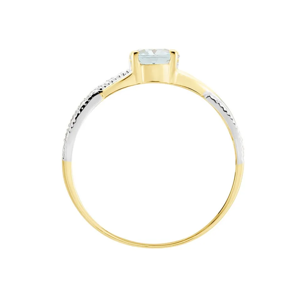 Bague Candice Or Jaune Topaze