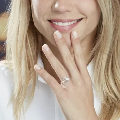 Bague Cassandria Argent Blanc Oxyde De Zirconium