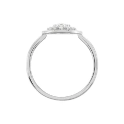 Bague Cassandria Argent Blanc Oxyde De Zirconium