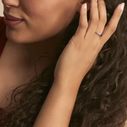 Bague Cassie Or Blanc Saphir Et Diamant