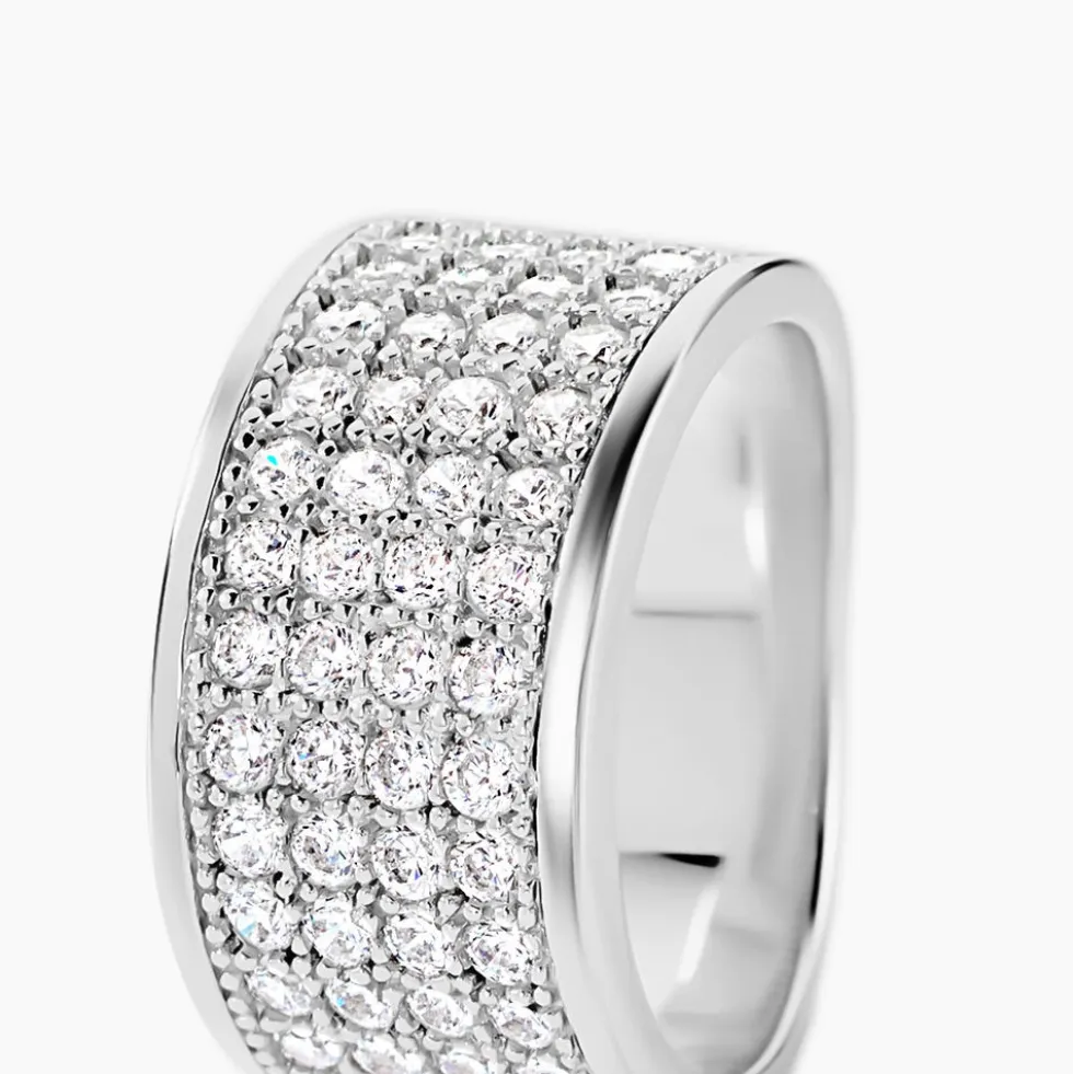 Bague Cecelia Argent Blanc Oxyde De Zirconium