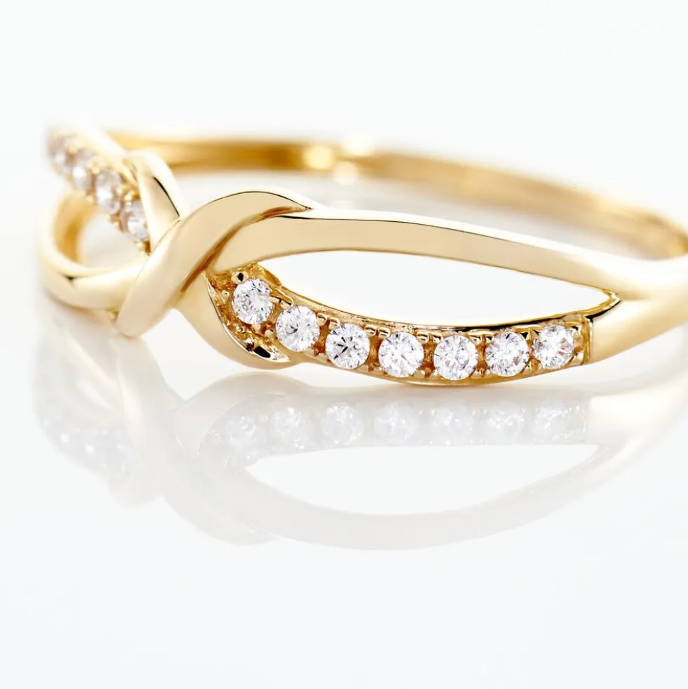 Bague Celien Or Jaune Oxyde