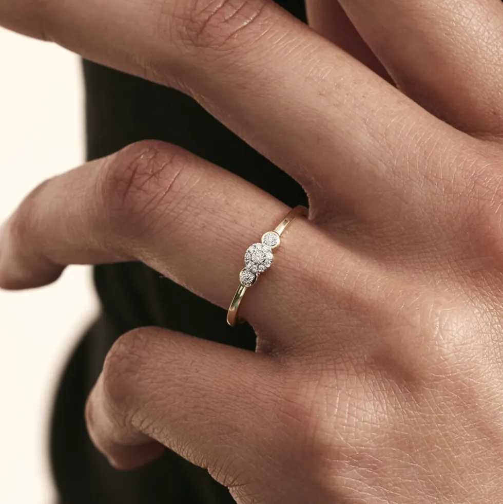 Bague Cesarita Or Jaune Diamant