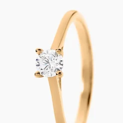 Bague Charlaine Plaqué Or Jaune Oxyde De Zirconium