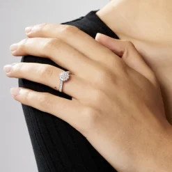 Bague Chou Or Blanc Diamant