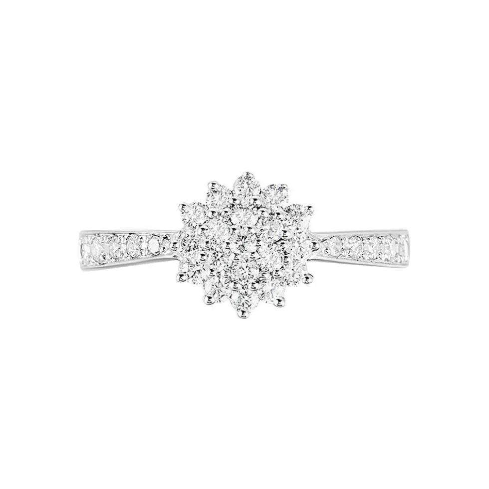 Bague Chou Or Blanc Diamant