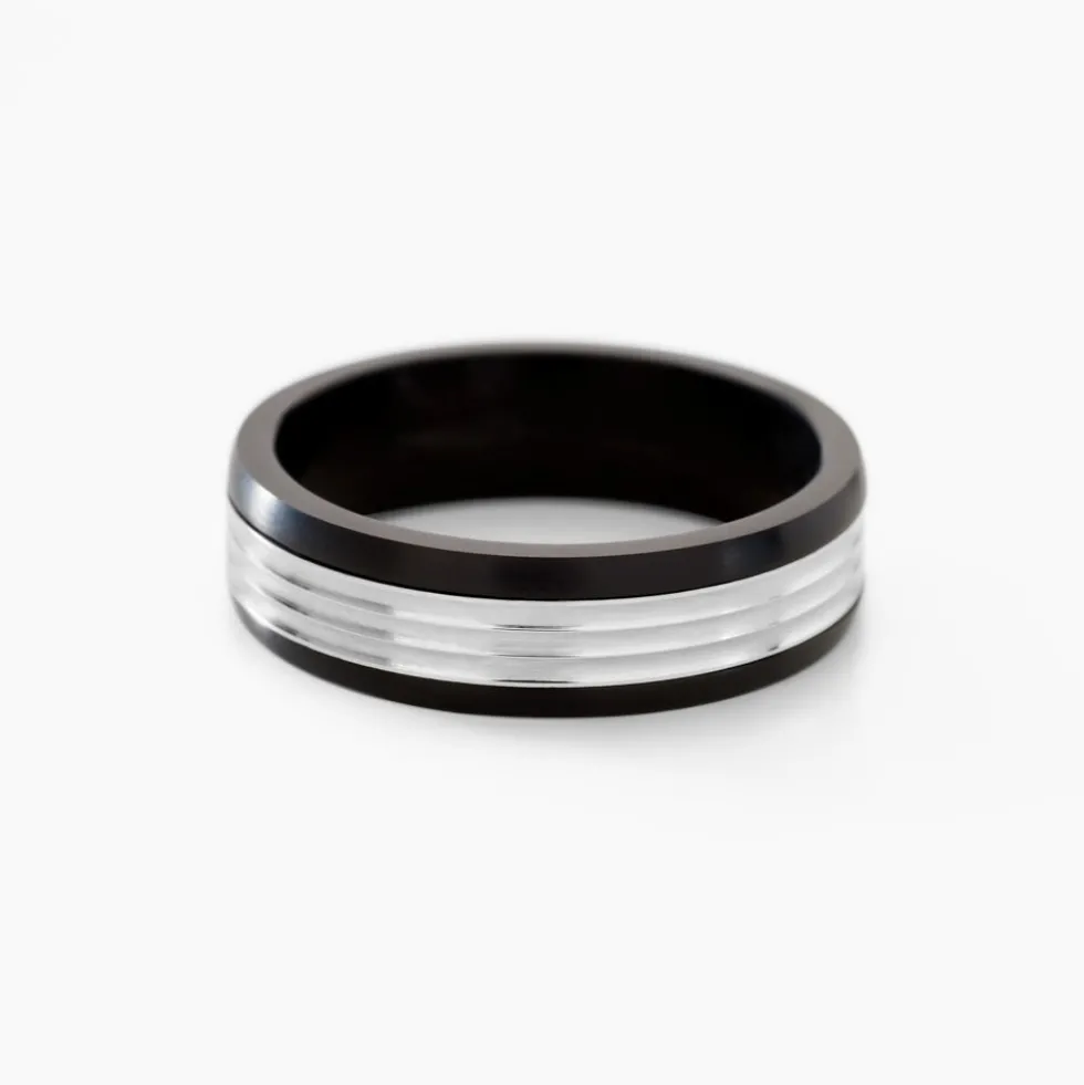 Bague Christell Acier Blanc