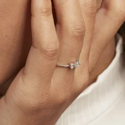 Bague Cinzia Argent Blanc Oxyde De Zirconium
