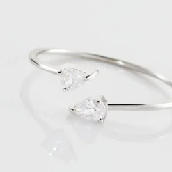 Bague Cinzia Argent Blanc Oxyde De Zirconium