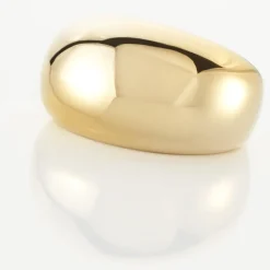 Bague Cleoria Acier Dore