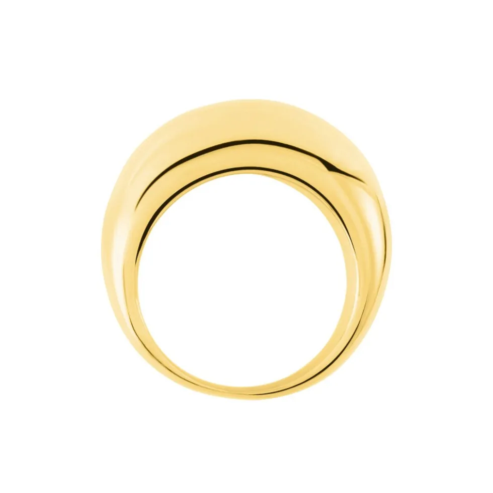Bague Cleoria Acier Dore