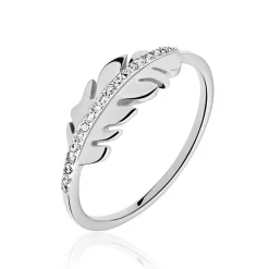 Bague Cynthia Argent Blanc Oxyde De Zirconium