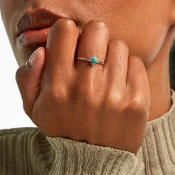 Bague Cyprien Argent Blanc Amazonite