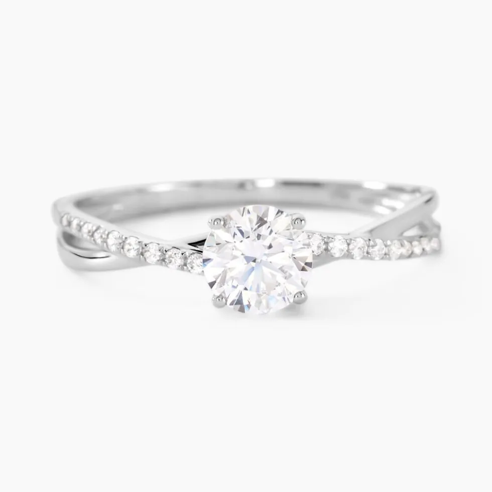 Bague Dana Or Blanc Oxyde De Zirconium