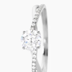 Bague Dana Or Blanc Oxyde De Zirconium