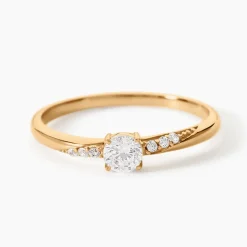 Bague Delphina Plaqué Or Jaune Oxyde De Zirconium