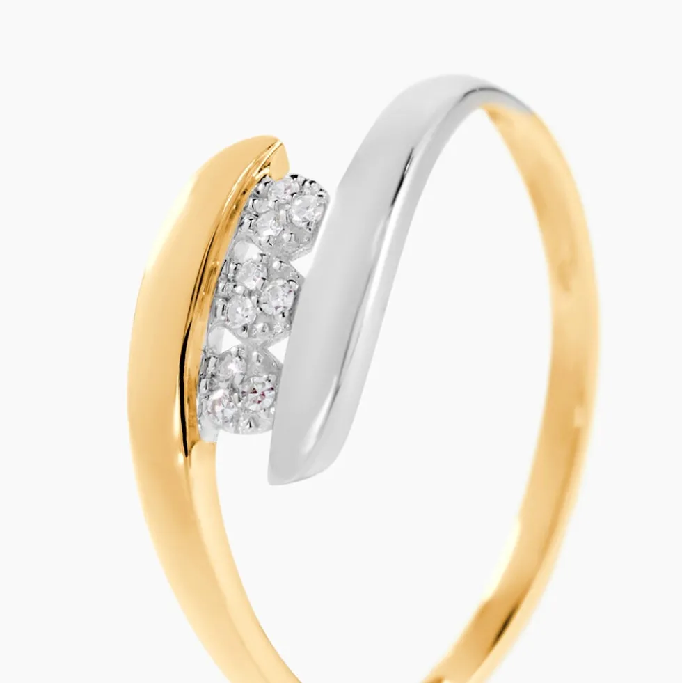 Bague Delphine Or Bicolore Diamant