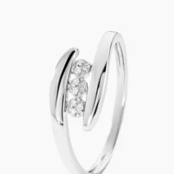 Bague Delphine Or Blanc Diamant