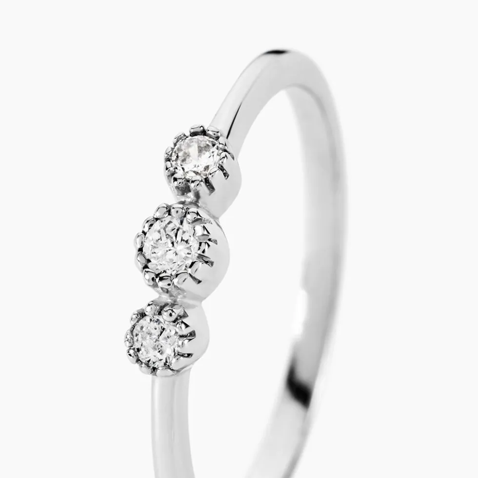 Bague Donya Argent Blanc Oxyde De Zirconium