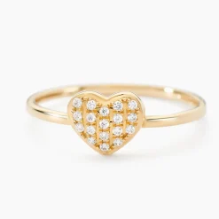 Bague Eclat D'amour Or Jaune Oxyde De Zirconium