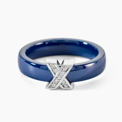 Bague Edwin Argent Blanc Céramique Oxyde