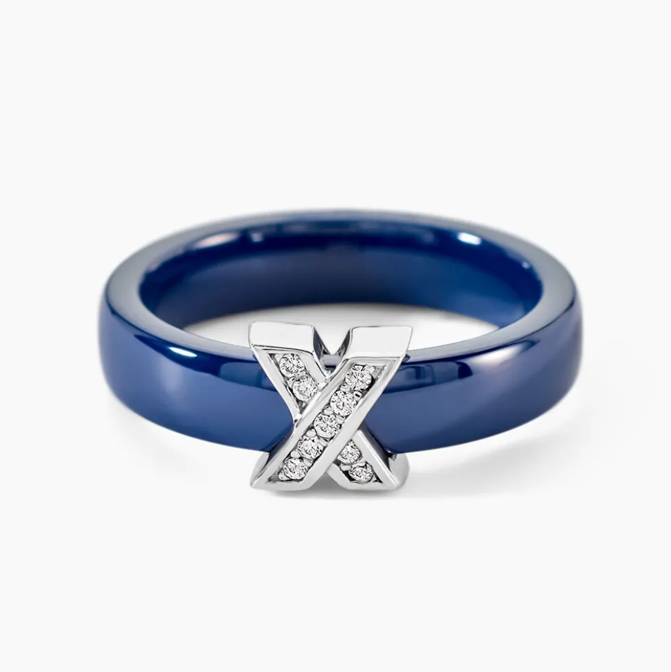 Bague Edwin Argent Blanc Céramique Oxyde