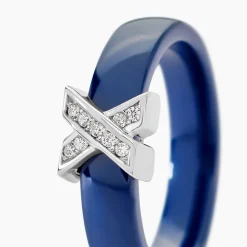 Bague Edwin Argent Blanc Céramique Oxyde