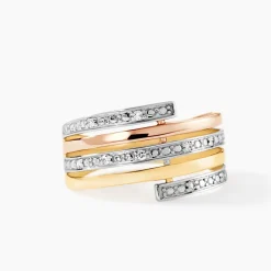 Bague Eleonore Or Tricolore Diamant