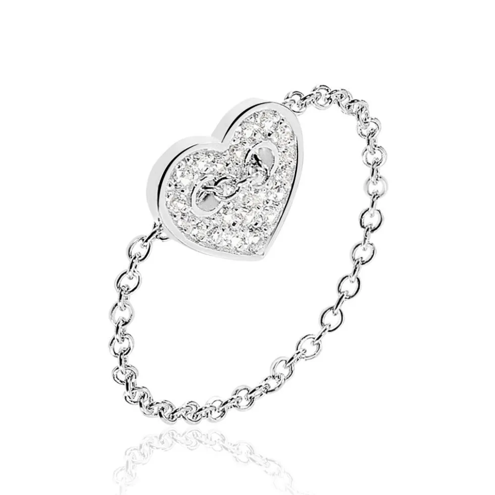Bague Eliza Argent Blanc Oxyde De Zirconium