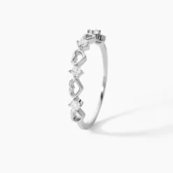 Bague Elonie Argent Blanc Oxyde De Zirconium