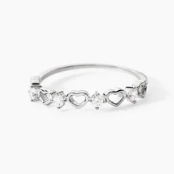 Bague Elonie Argent Blanc Oxyde De Zirconium