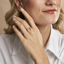 Bague Elvyn Argent Blanc
