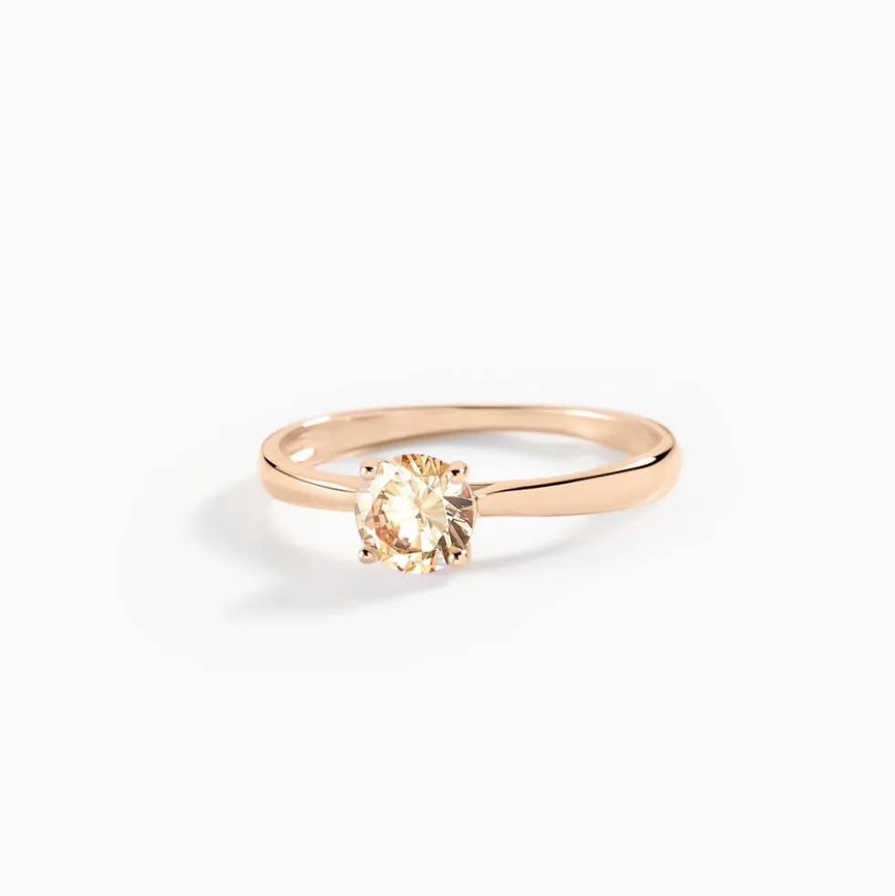 Bague Elyana Argent Rose Oxyde De Zirconium