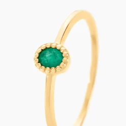 Bague Emaria Or Jaune Emeraude