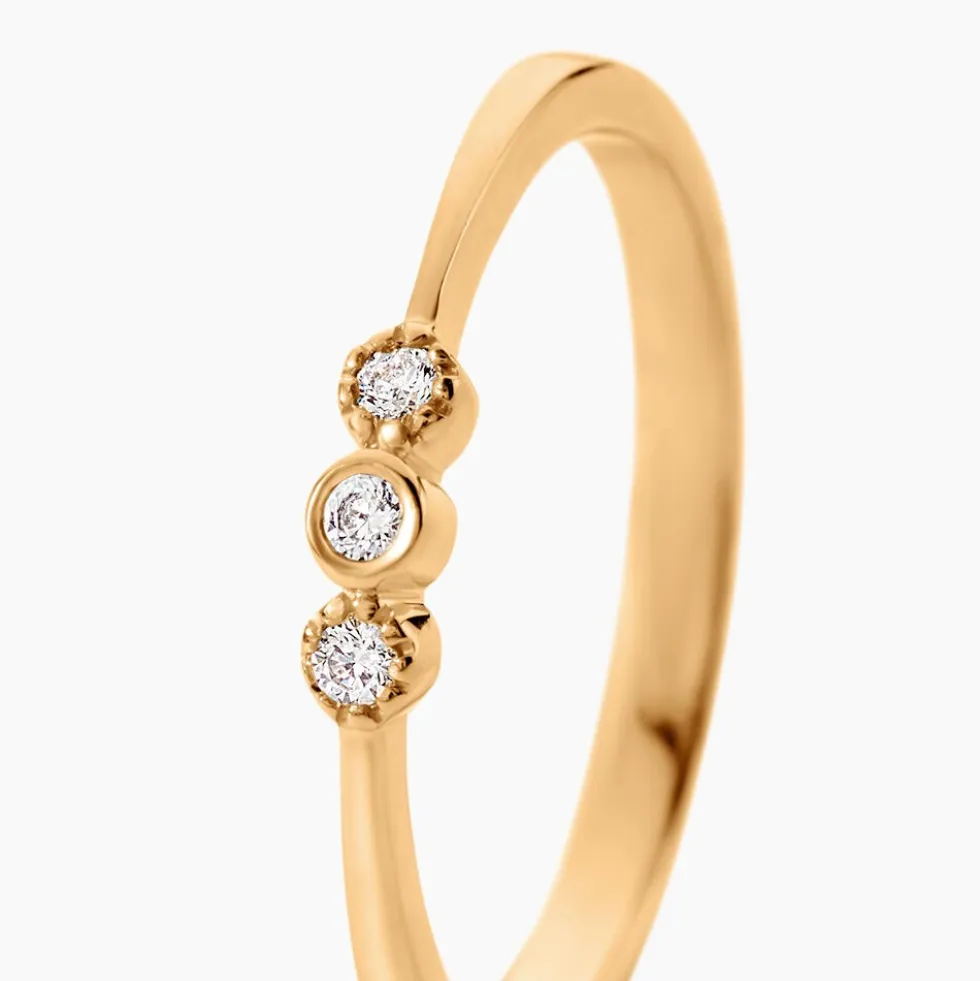 Bague Emerica Plaqué Or Jaune Oxyde De Zirconium
