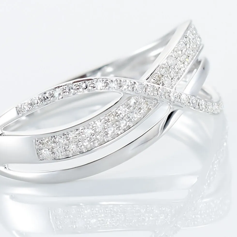 Bague Emilie Or Blanc Diamant