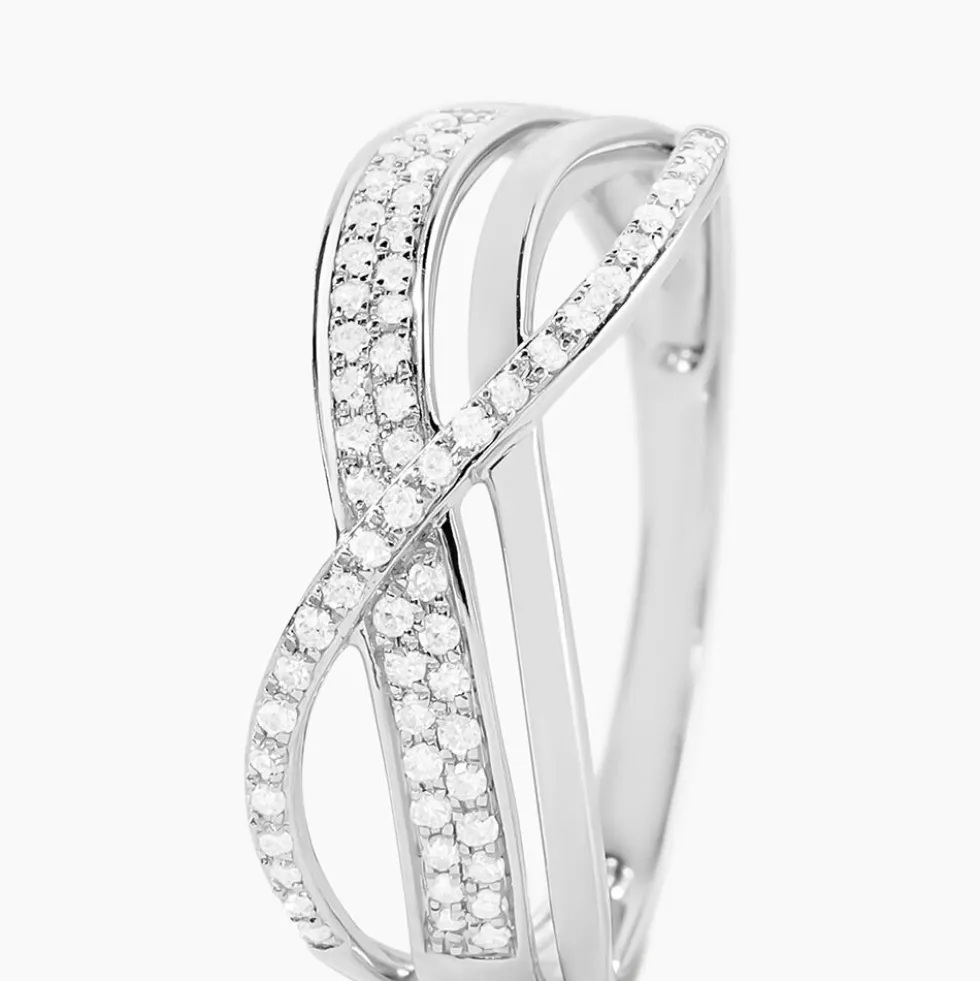 Bague Emilie Or Blanc Diamant