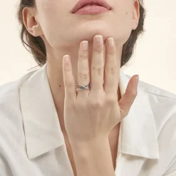 Bague Emilie Or Blanc Diamant