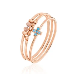 Bague Enia Argent Rose Oxyde De Zirconium