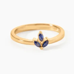 Bague Erma Plaqué Or Doré Oxyde De Zirconium
